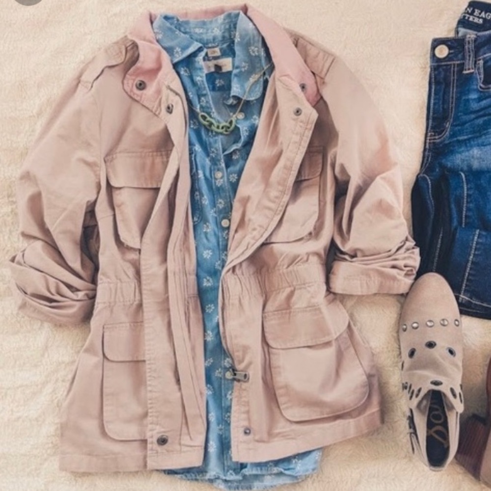 LOVE TREE brand Soft Pink utility jacket ✨